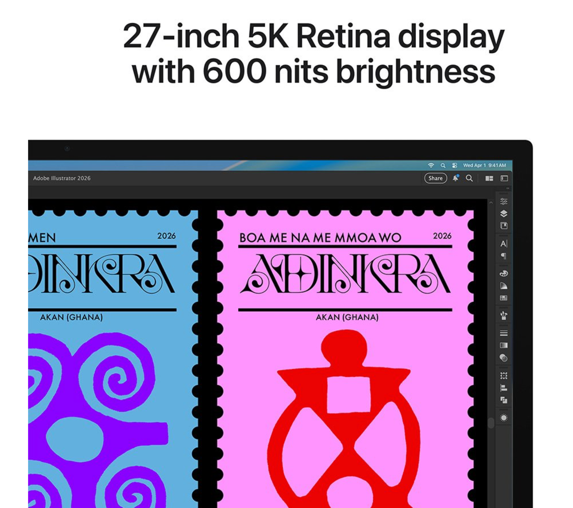 Apple Studio Display (2026), standaard glas, VESA-adapter Aluminium