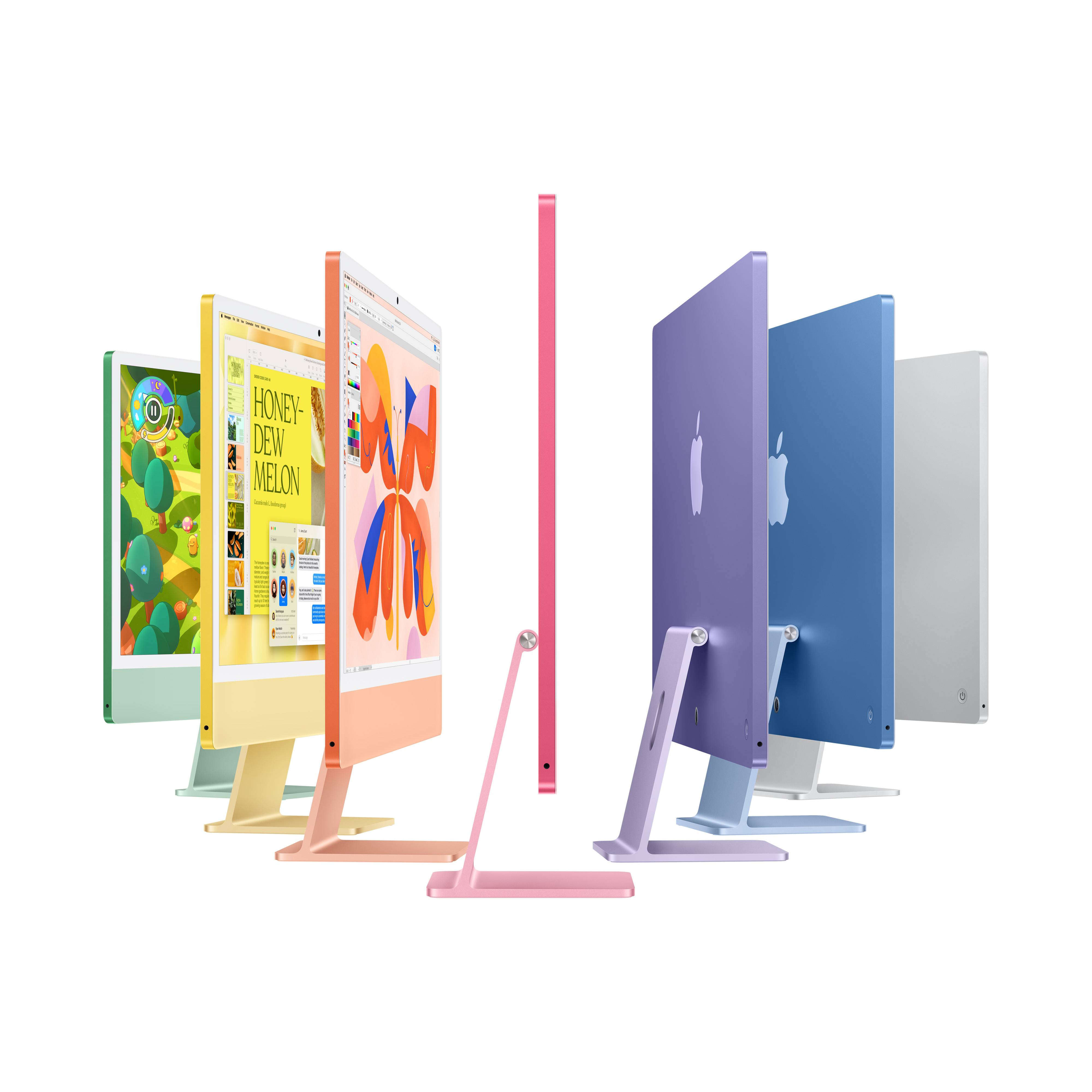 Apple iMac 24 inch (2024) M4 (8 core CPU/8 core GPU) 16GB/512GB Zilver, QWERTY