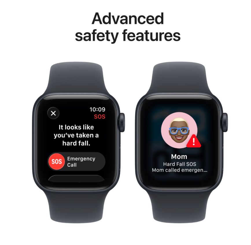 Apple Watch SE (2025) Cellular 40mm Midnight Sportband M/L