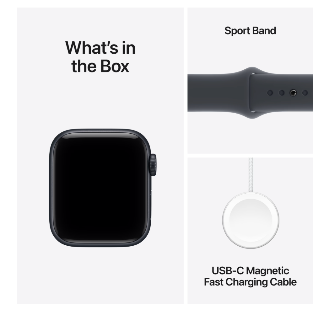 Apple Watch SE (2025) Cellular 40mm Midnight Sportband M/L