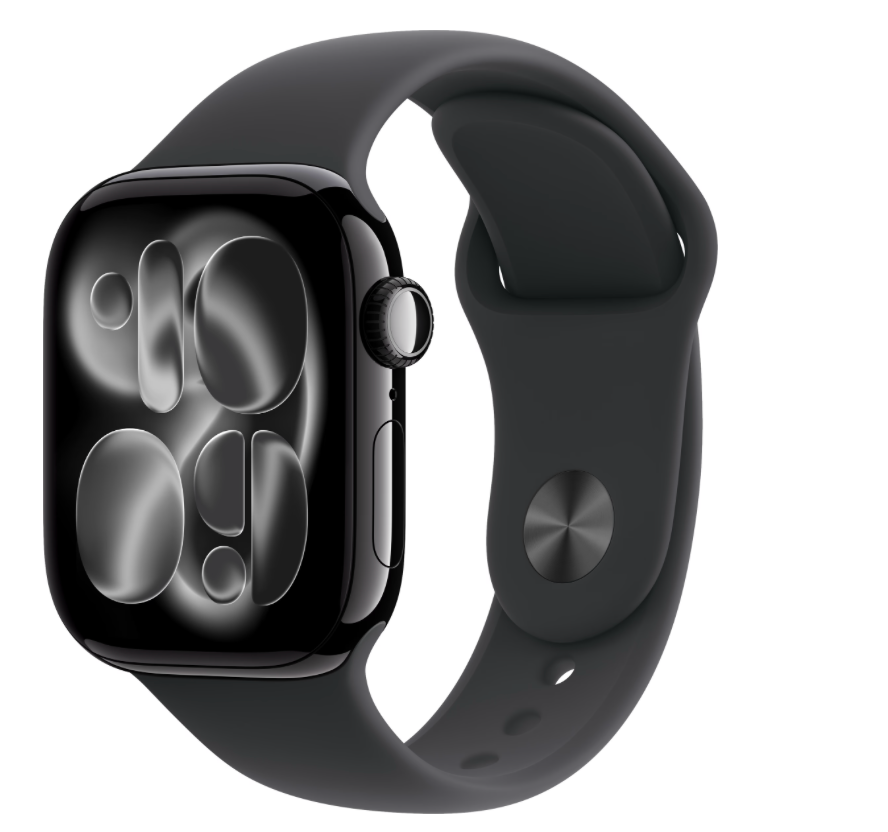 Apple Watch Series 11 Cellular 42mm Zwart Sportband S/M