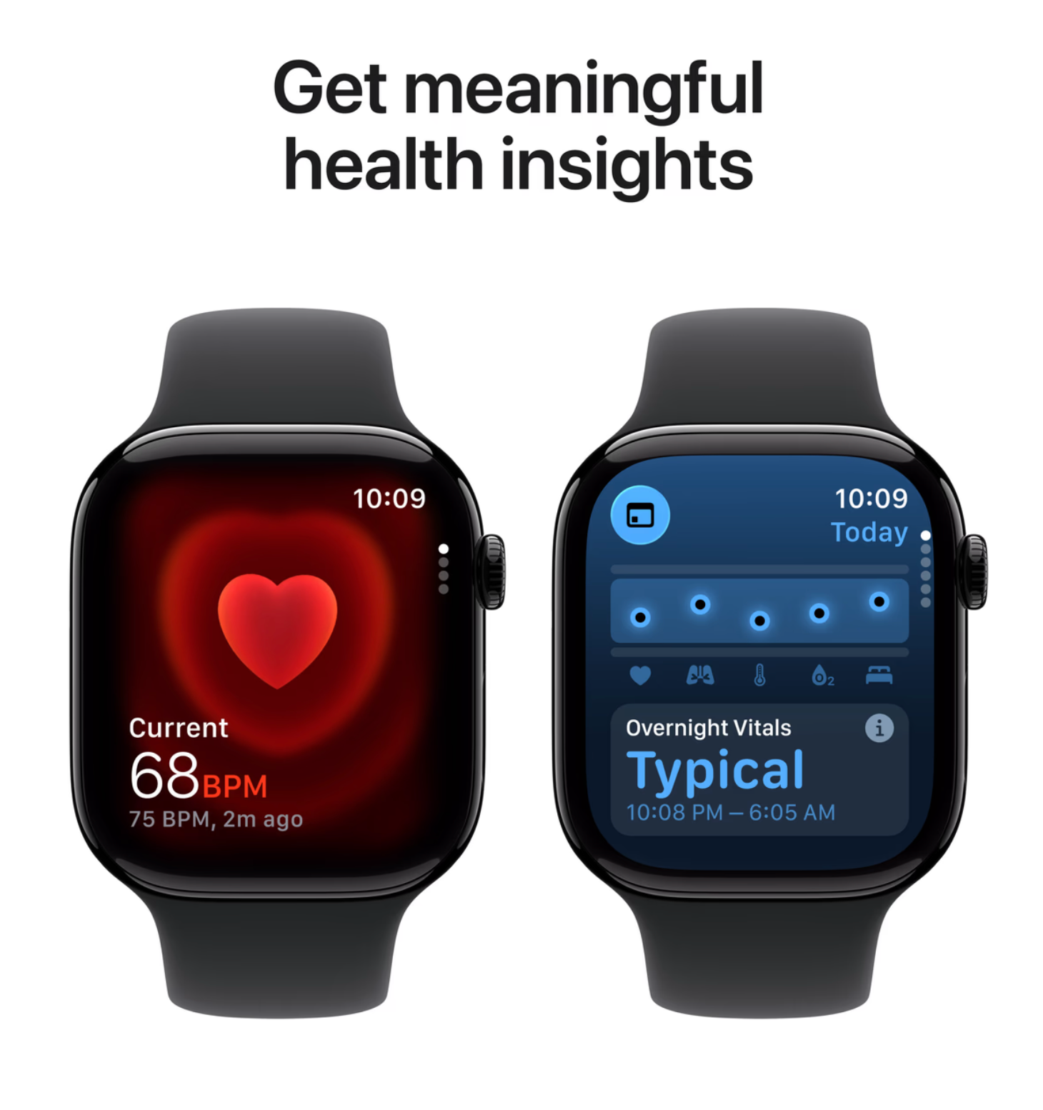 Apple Watch Series 11 42mm Zwart Sportband M/L