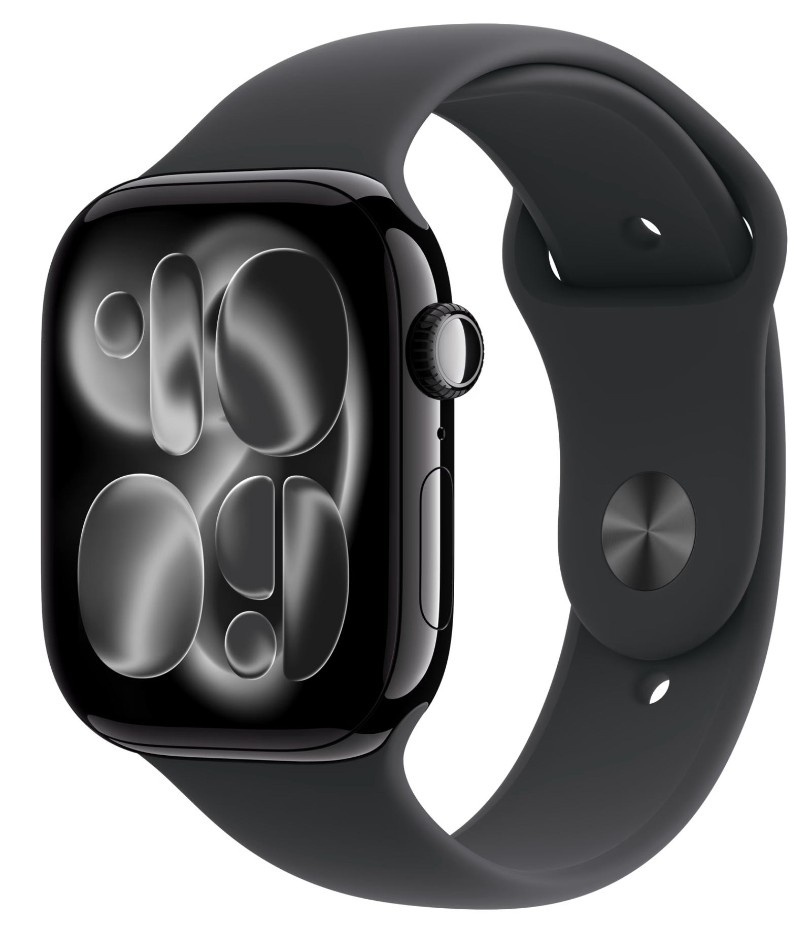 Apple Watch Series 11 Cellular 46mm Zwart Sportband S/M