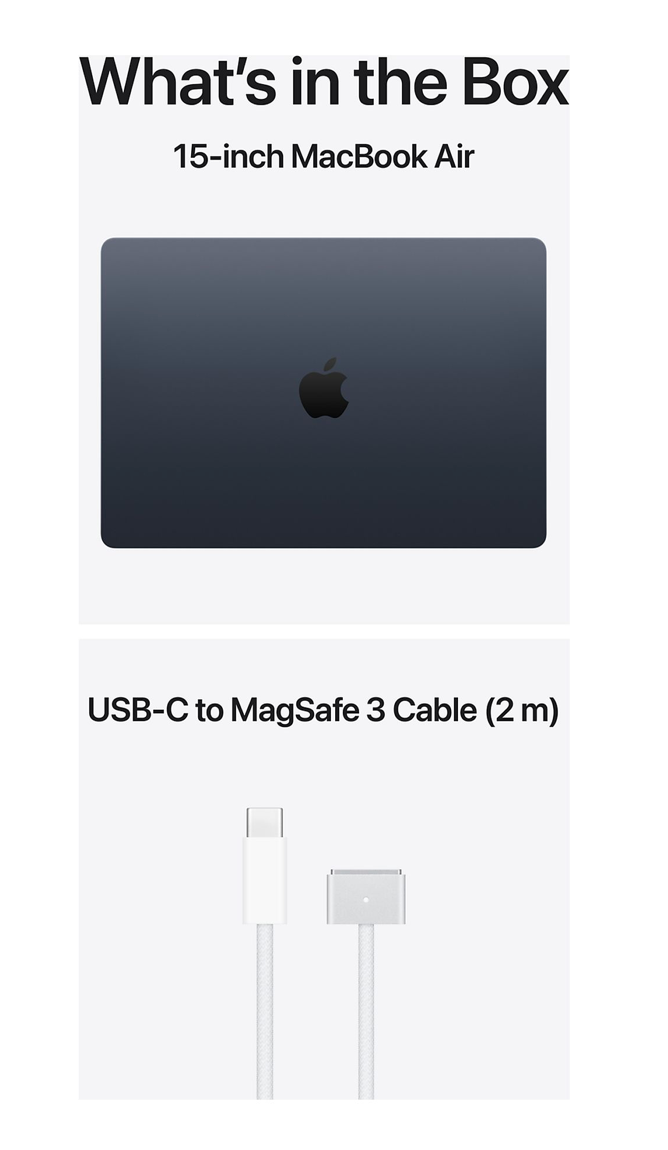 Apple MacBook Air (2026) 15inch M5 (10CPU/10GPU) 16GB 1TB Midnight QWERTY