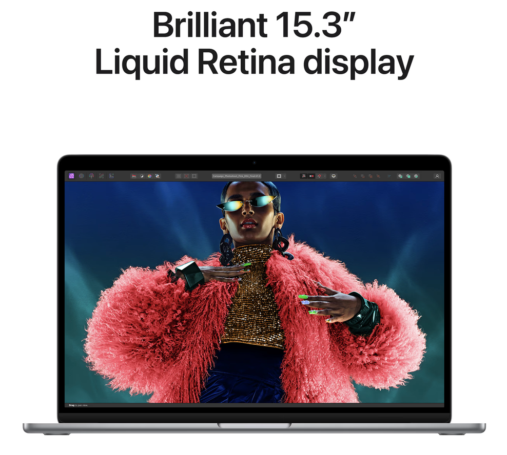 Apple MacBook Air 15 inch (2024) M3 (8 core CPU/10 core GPU) 16GB/512GB Spacegrijs QWERTY