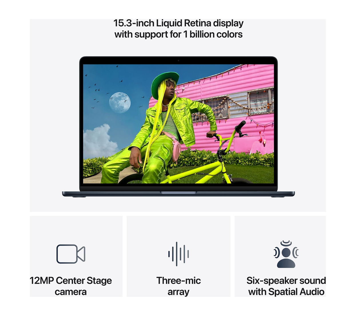 Apple MacBook Air (2026) 15inch M5 (10CPU/10GPU) 16GB 512GB Midnight QWERTY