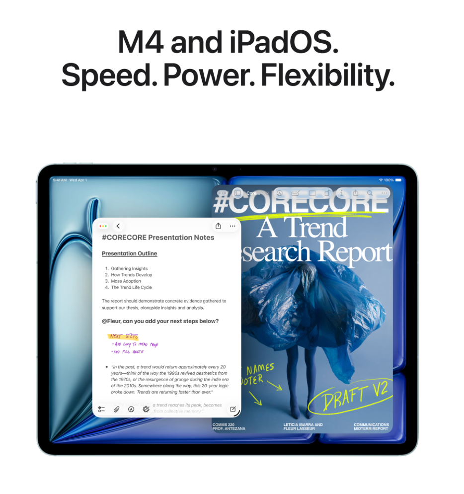 Apple iPad Air (2026) 11 inch 128GB Wifi + 5G Grijs