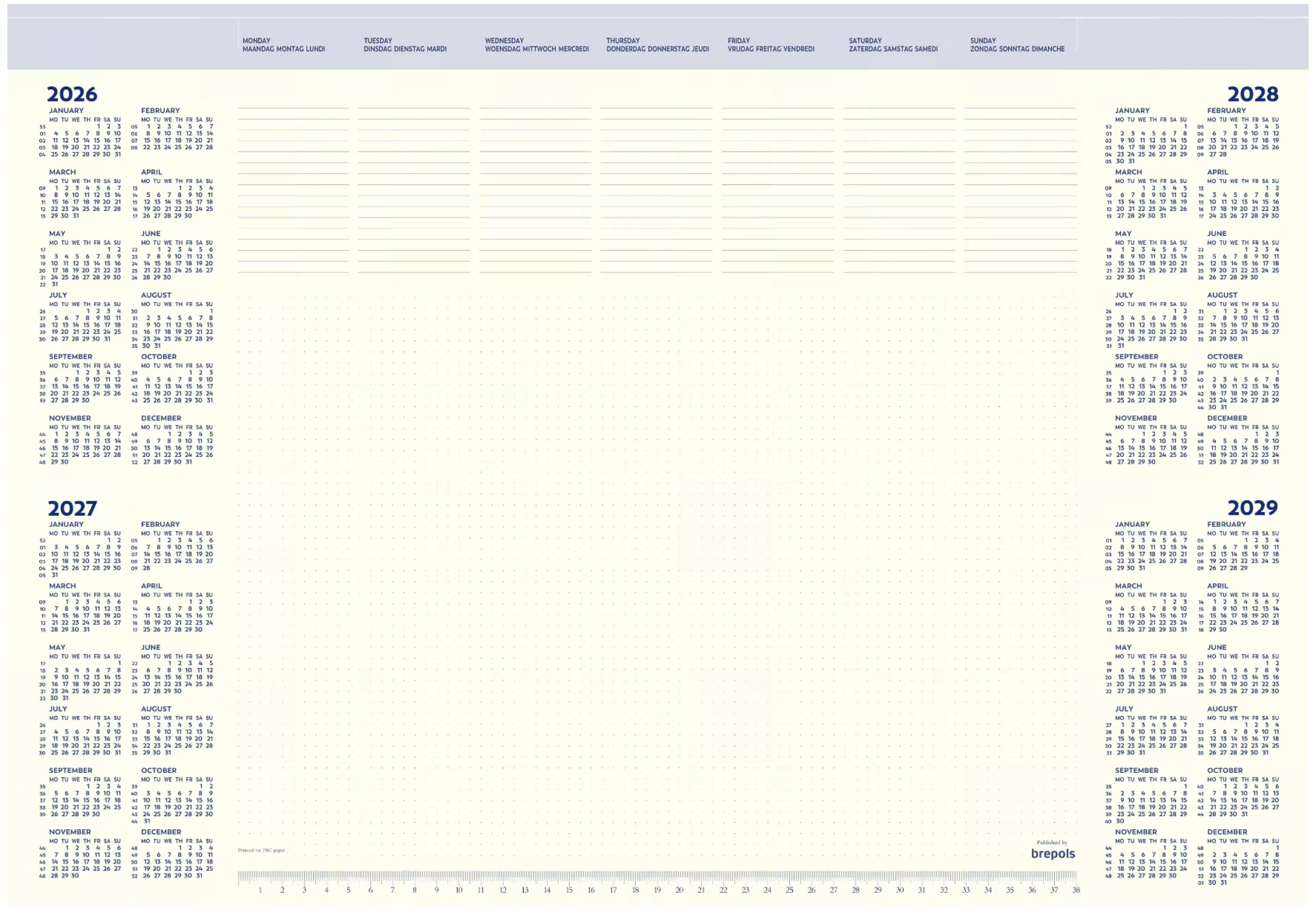 Brepols bureauonderlegger Office mate 2026 -2029