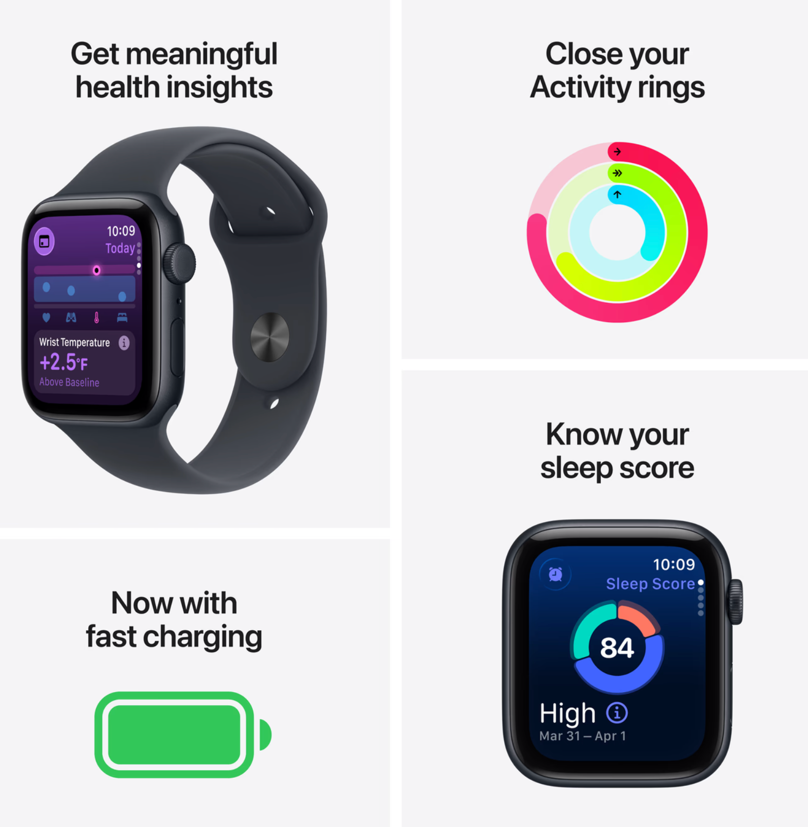 Apple Watch SE 3 (2025) Cellular 40mm Starlight Sportband M/L