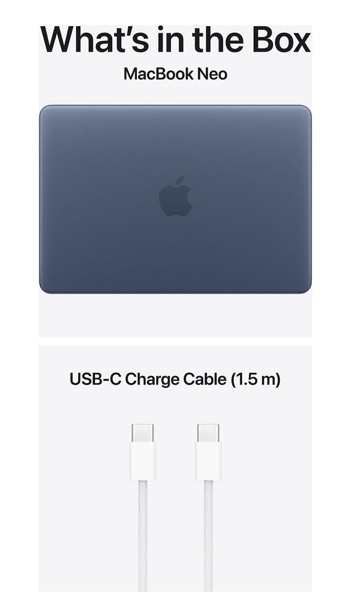 Apple MacBook Neo (2026) 13inch A18 Pro 8GB 256GB Indigo AZERTY