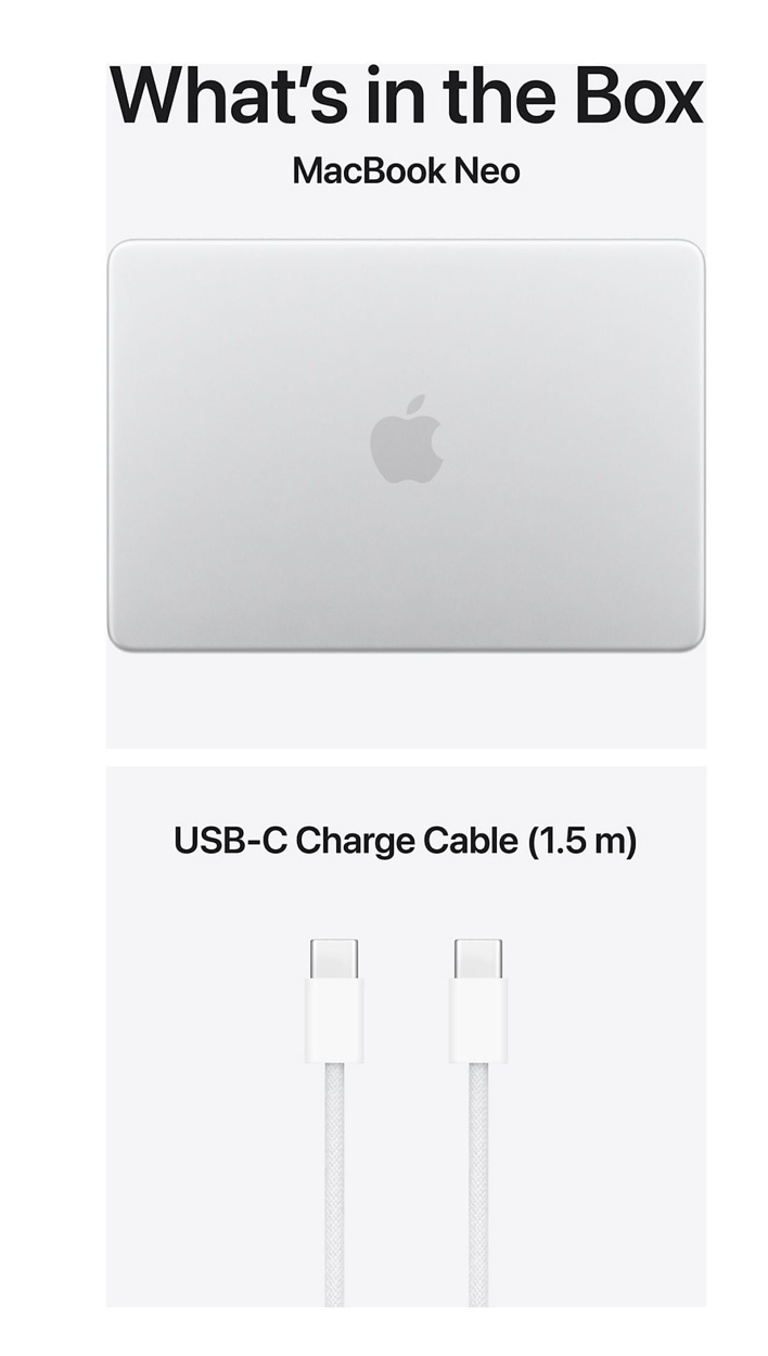Apple MacBook Neo (2026) 13inch A18 Pro 8GB 256GB Silver AZERTY