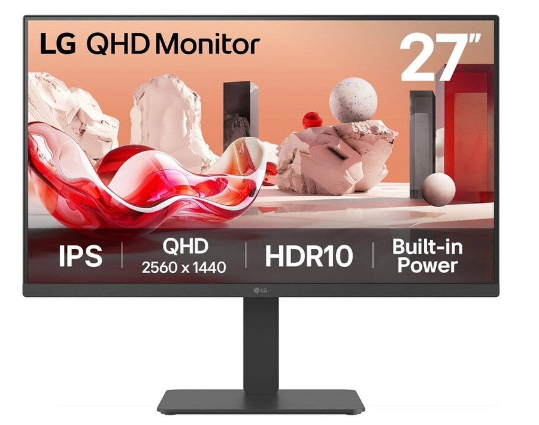 LG 27BA45QB-B computer monitor 68,6 cm (27") 2560 x 1440 Pixels 2K LCD Zwart