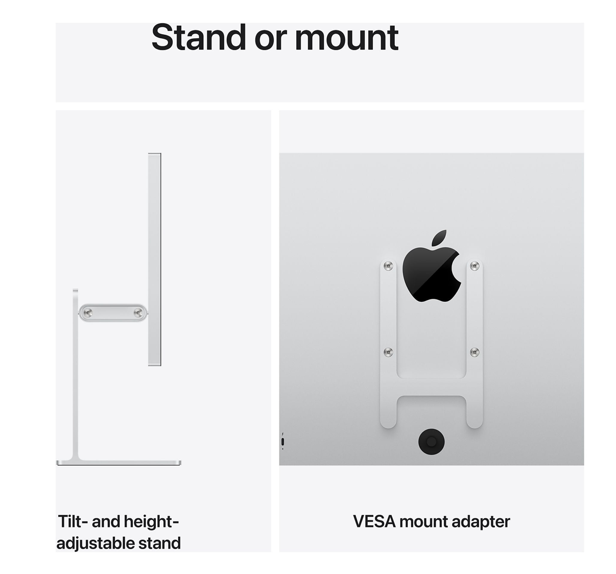 Apple Studio Display (2026) XDR Standard Glass 27inch + In hoogte verstelbare en kantelbare standaard