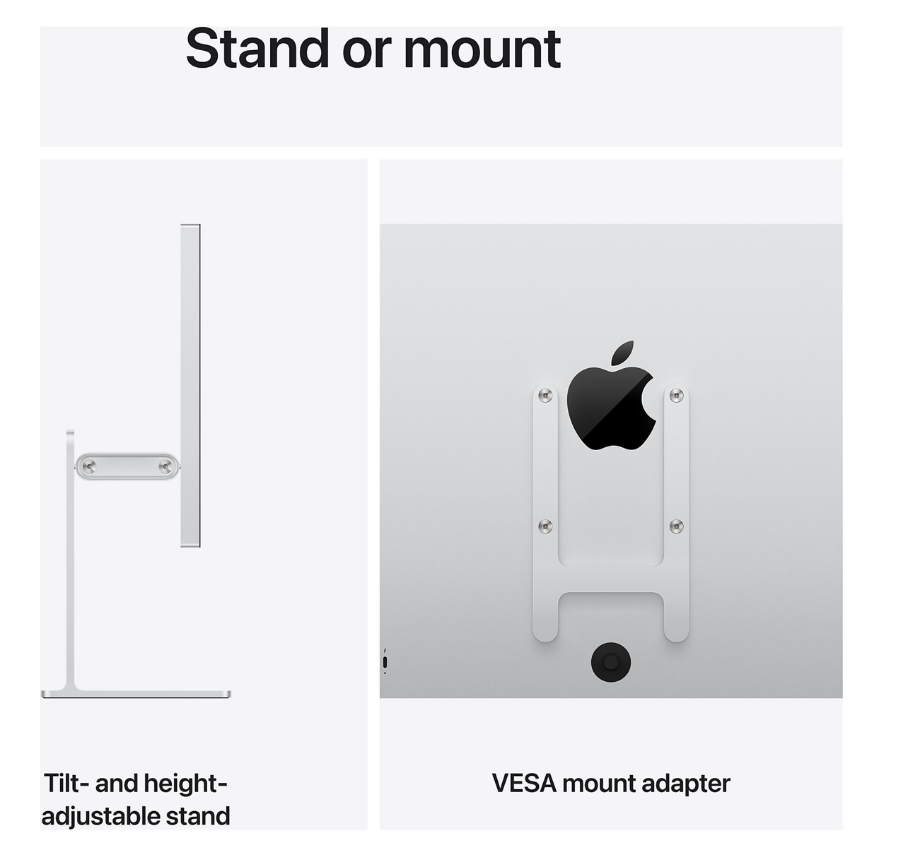 Apple Studio Display (2026) XDR Nano-texture Glass 27inch + In hoogte verstelbare en kantelbare standaard