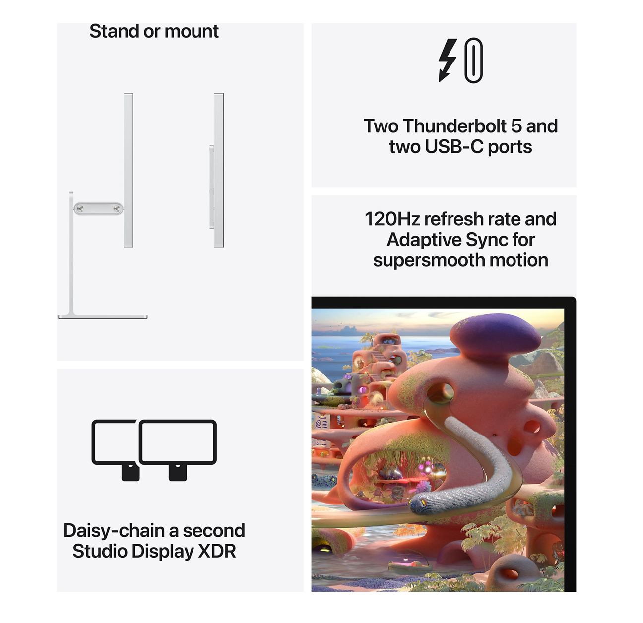 Apple Studio Display (2026) XDR Nano-texture Glass 27inch + In hoogte verstelbare en kantelbare standaard