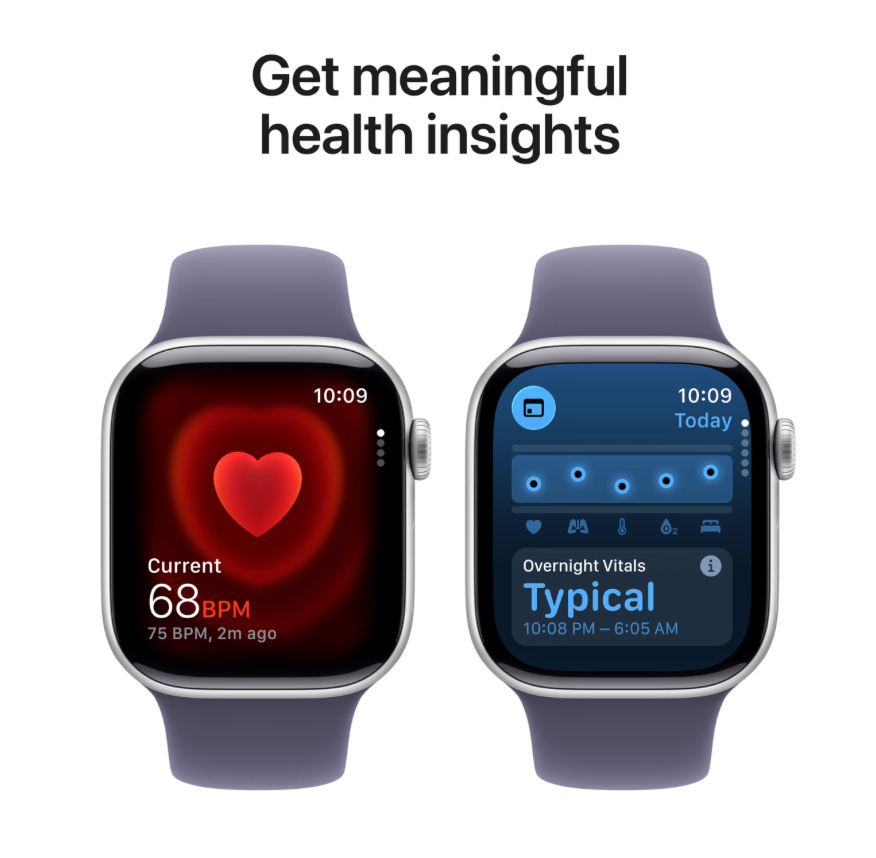 Apple Watch Series 11 42mm Zilver Sportband M/L