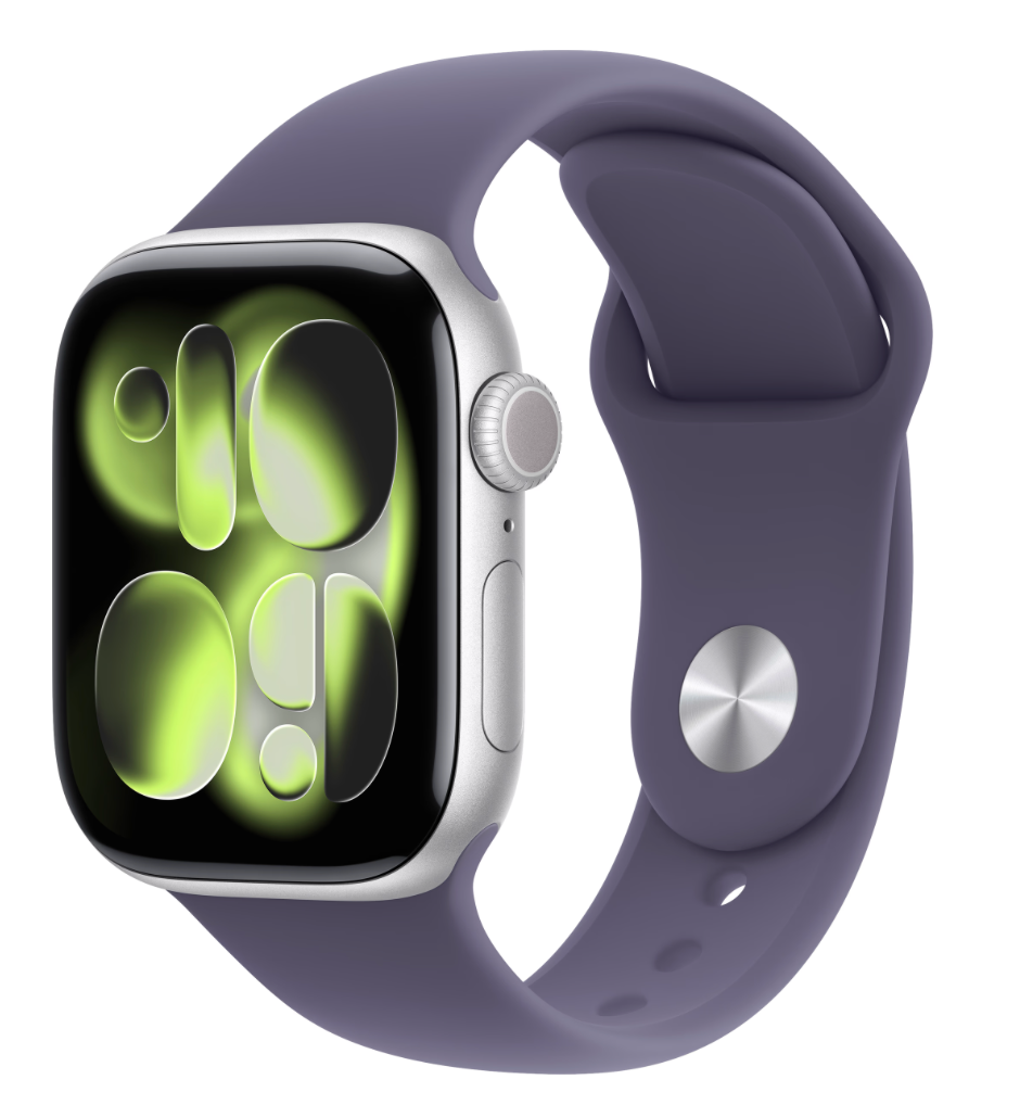 Apple Watch Series 11 42mm Zilver Sportband M/L