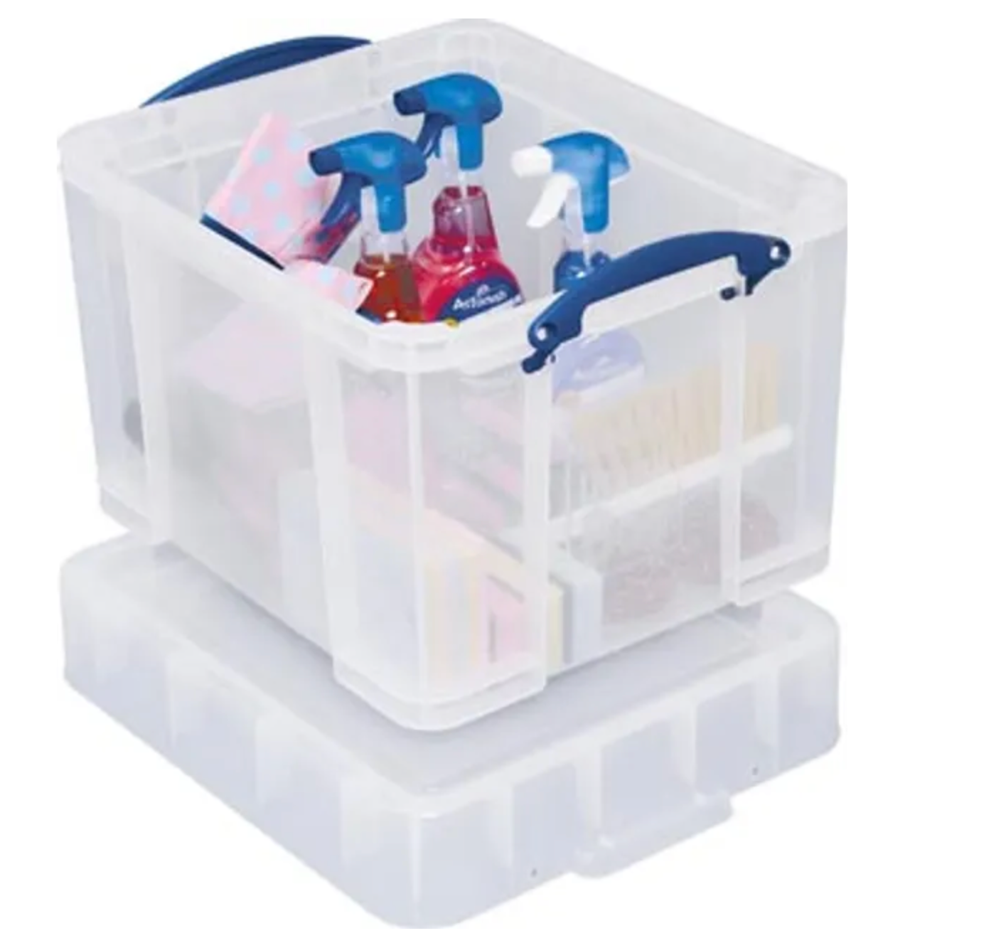 Really Useful Box 35 liter XL, transparant, per stuk verpakt in karton