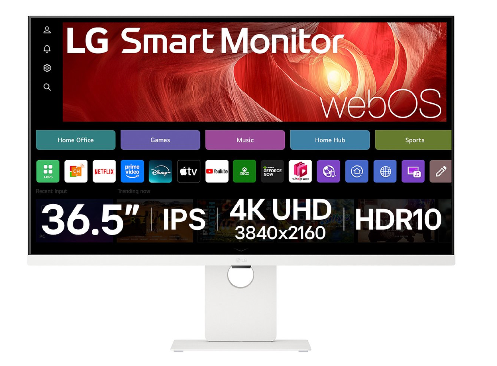 LG UW 37U730SA-W.AEU computer monitor 94 cm (37") 3840 x 2160 Pixels 4K Ultra HD LCD Wit