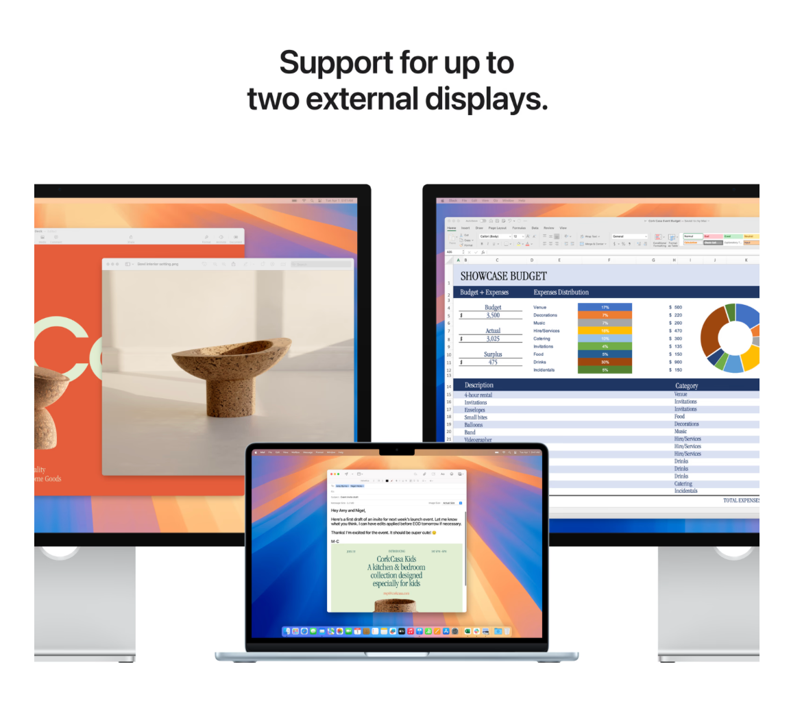 Apple MacBook Air 13 inch (2025) M4 (10 CPU/10 GPU) 24GB/512GB Hemelsblauw QWERTY