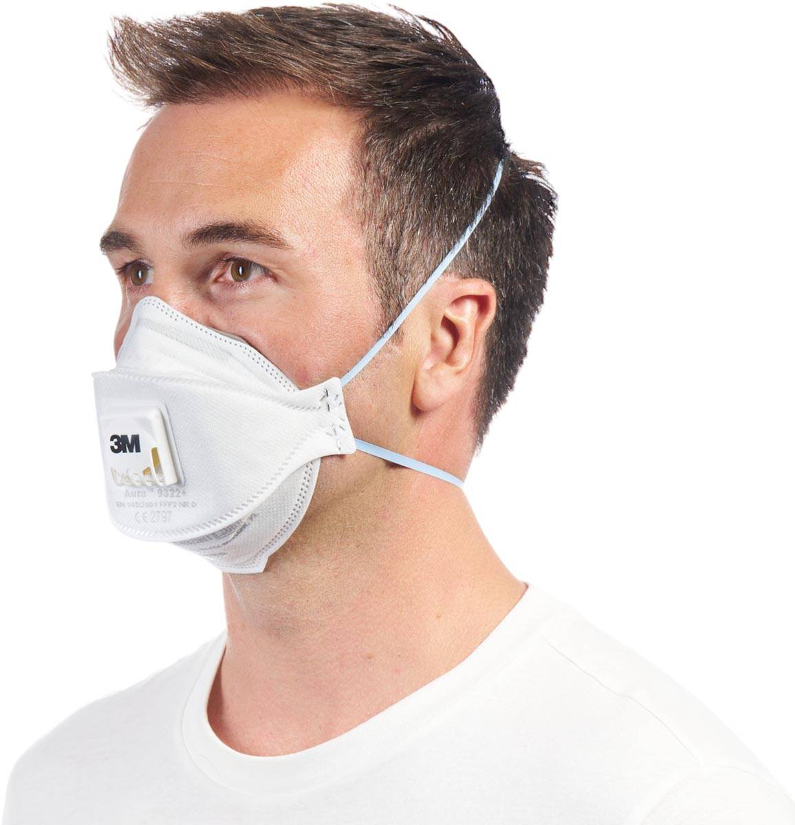 3M Aura Comfort Cool Flow stofmasker, FFP2, met ventiel, pak van 2 stuks