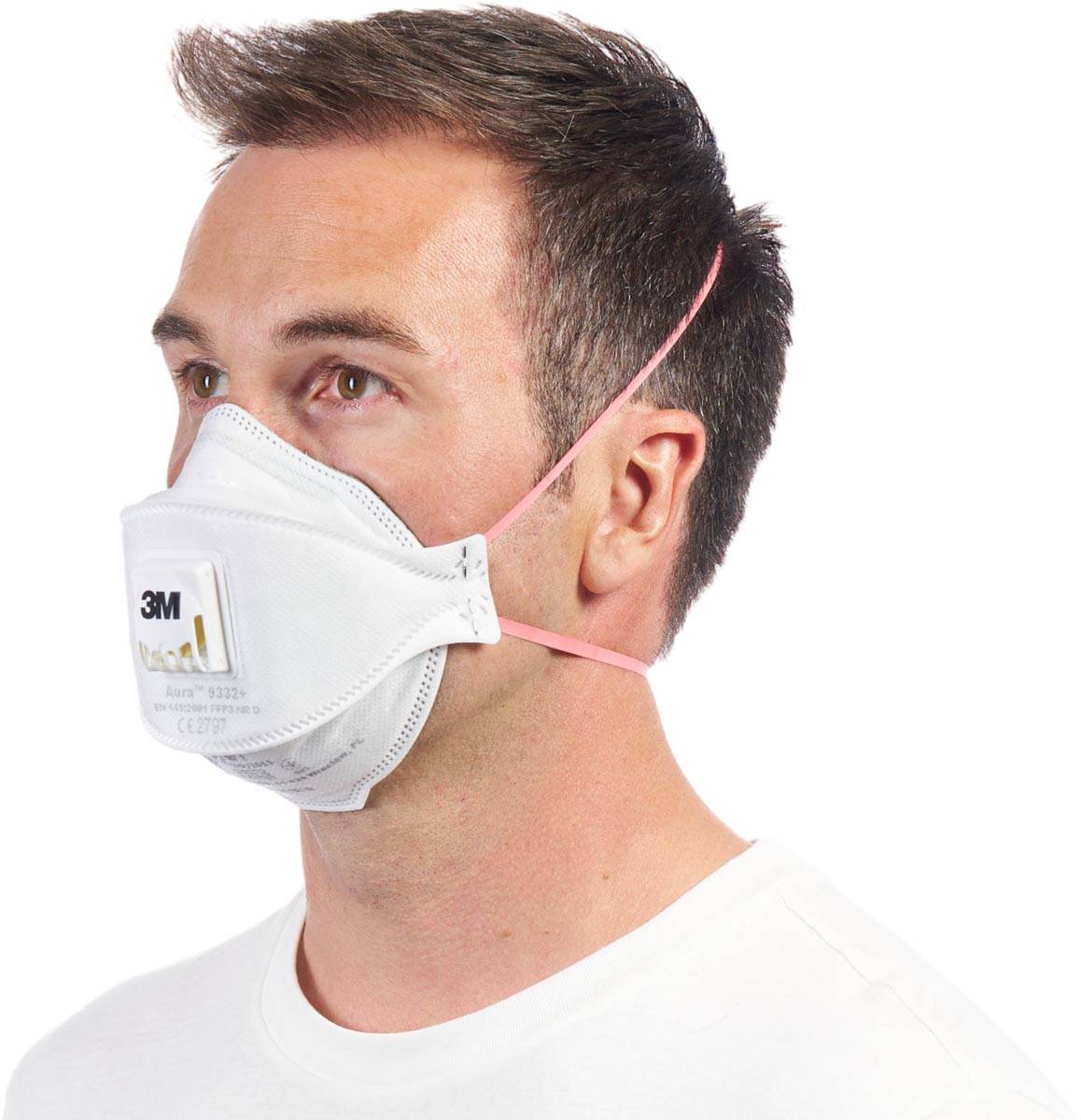 3M Aura Comfort Cool Flow stofmasker, FFP3, met ventiel, pak van 5 stuks