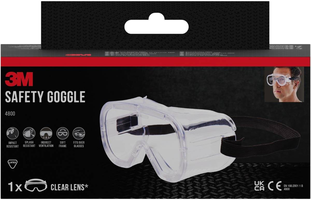 3M classic ruimzichtbril 4800, indirecte ventilatie