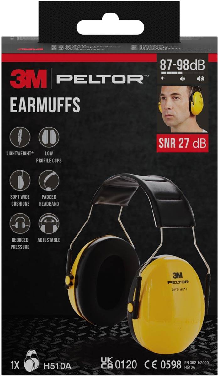3M Peltor Optime gehoorkap, geluidsdemping tot 27 dB