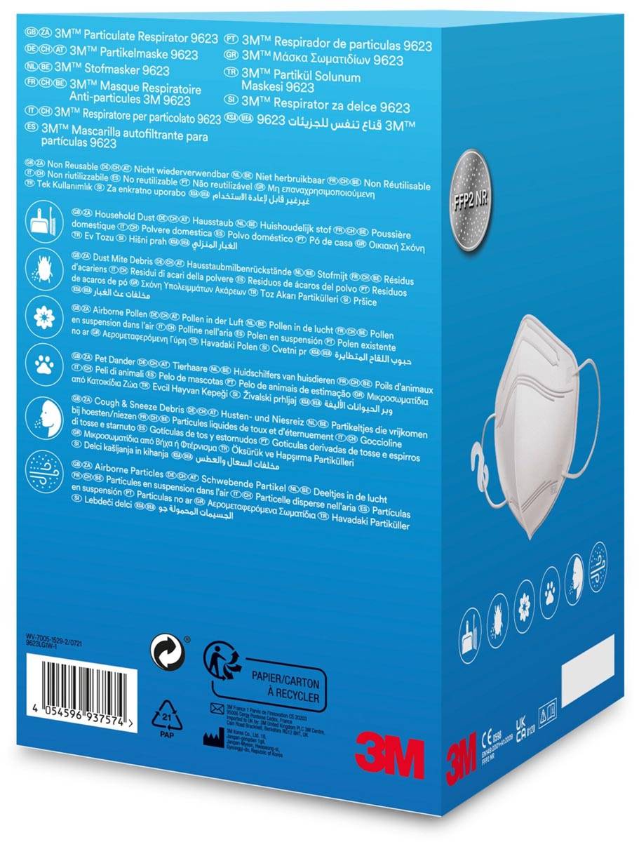 3M stofmasker 9623, FFP2