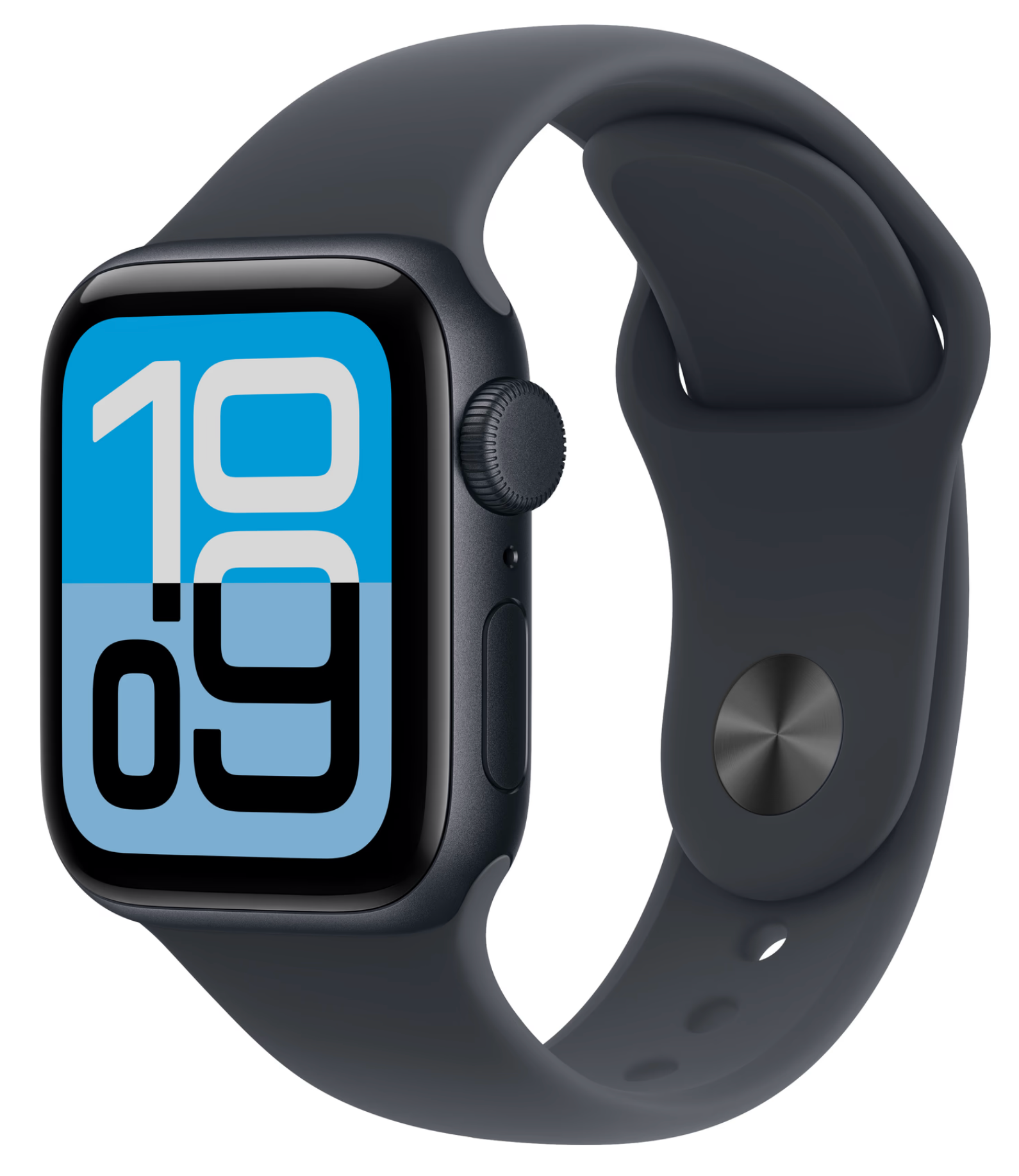 Apple Watch SE (2025) 40mm Midnight Sportband S/M