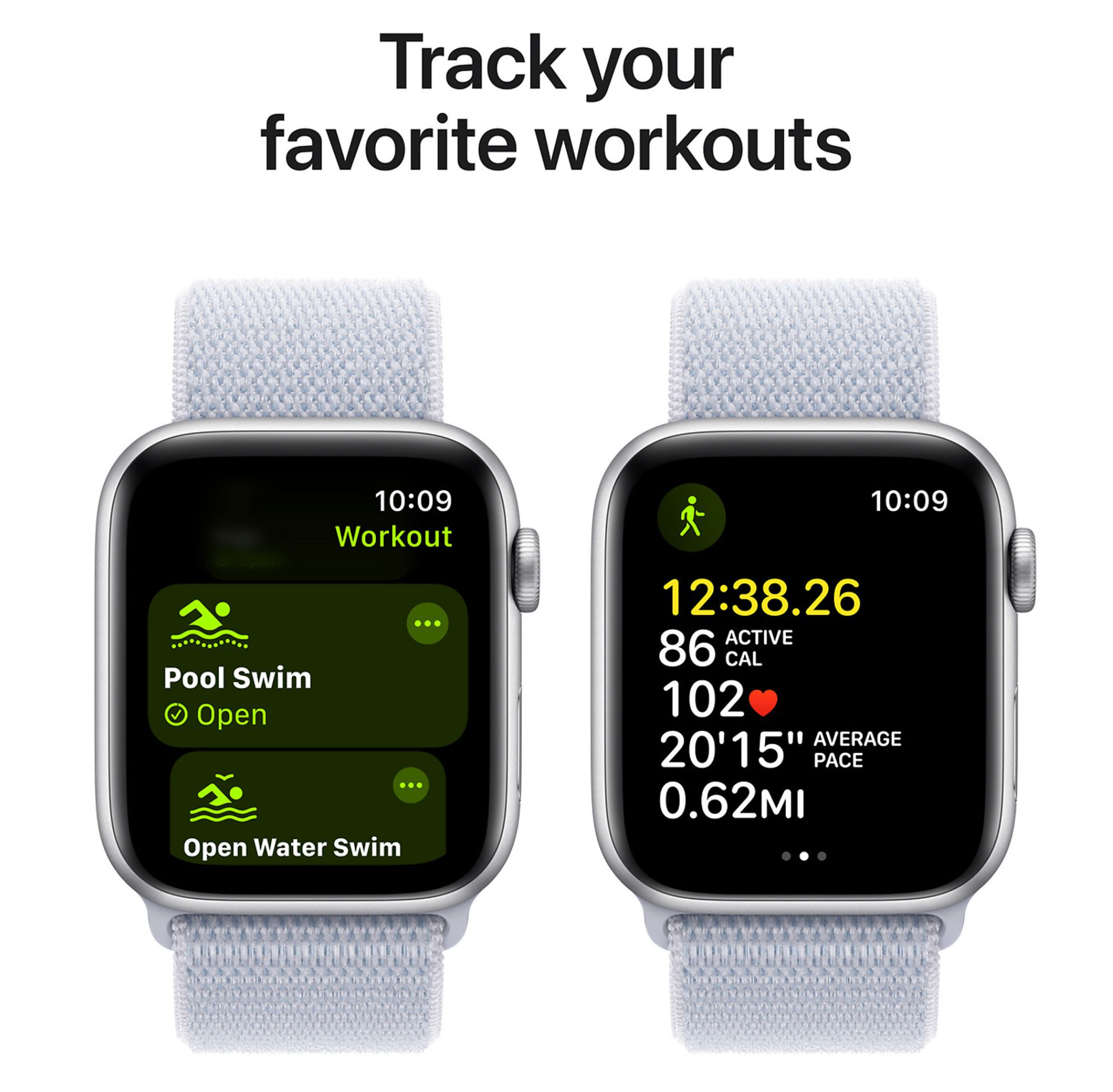 Apple Watch SE (2024) 4G 40mm Zilver Sport Loop
