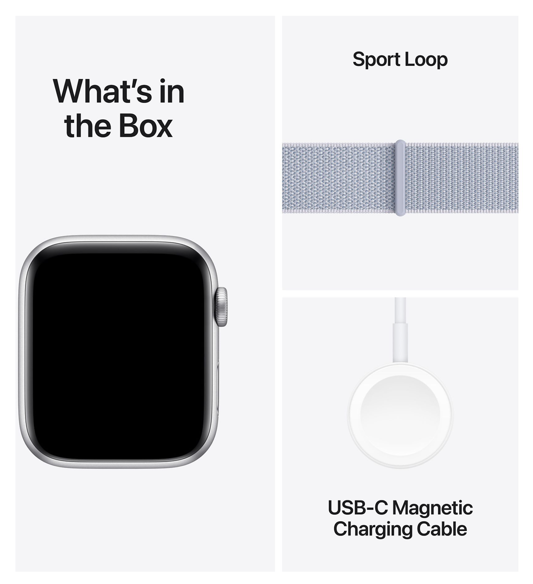 Apple Watch SE (2024) 4G 40mm Zilver Sport Loop