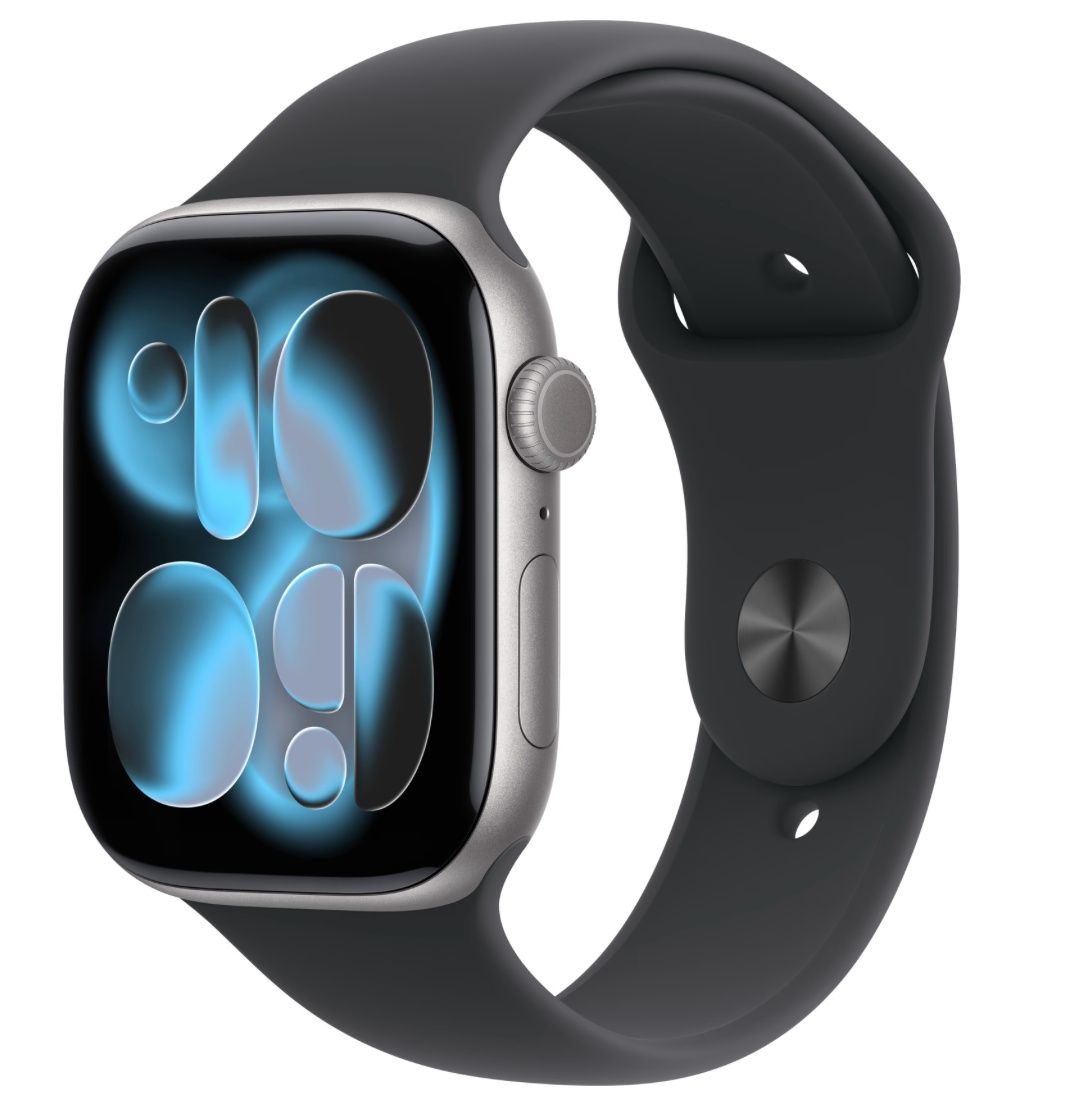 Apple Watch Series 11 Cellular 46mm Grijs Sportband M/L