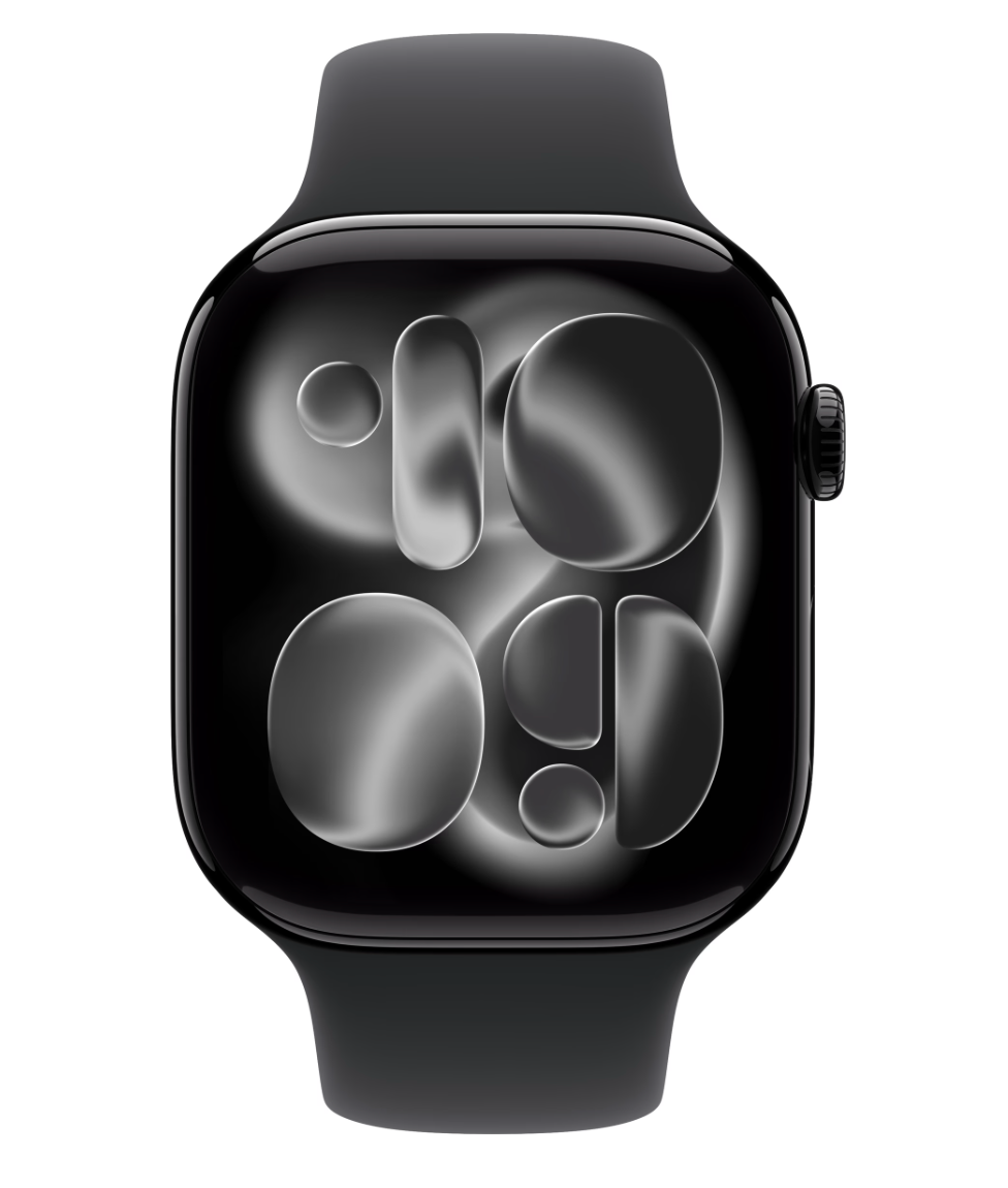 Apple Watch Series 11 46mm Zwart Sportband M/L