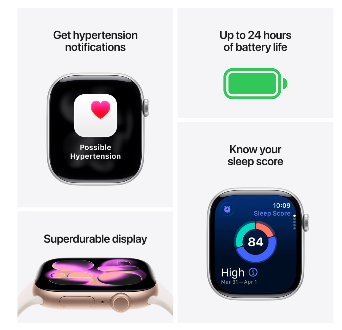 Apple Watch Series 11 46mm Zwart Sportband M/L