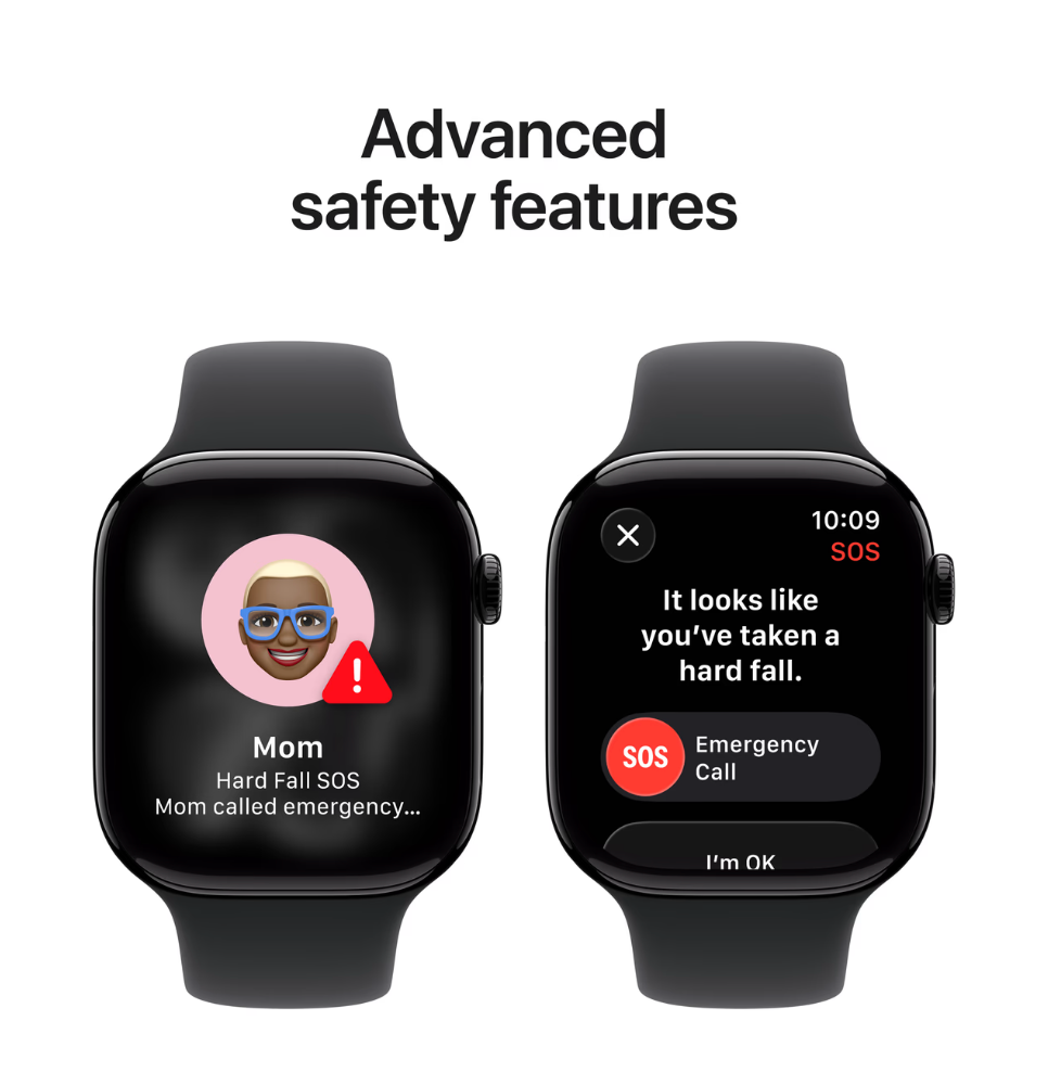 Apple Watch Series 11 46mm Zwart Sportband M/L