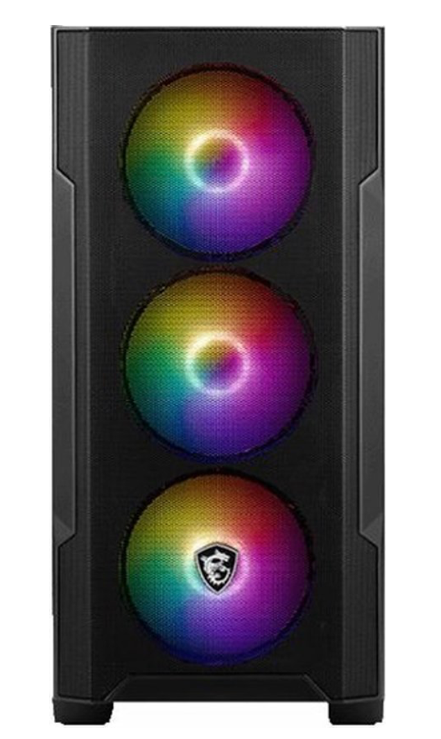 MSI MAG Forge M100R Midi Tower Zwart, Transparant