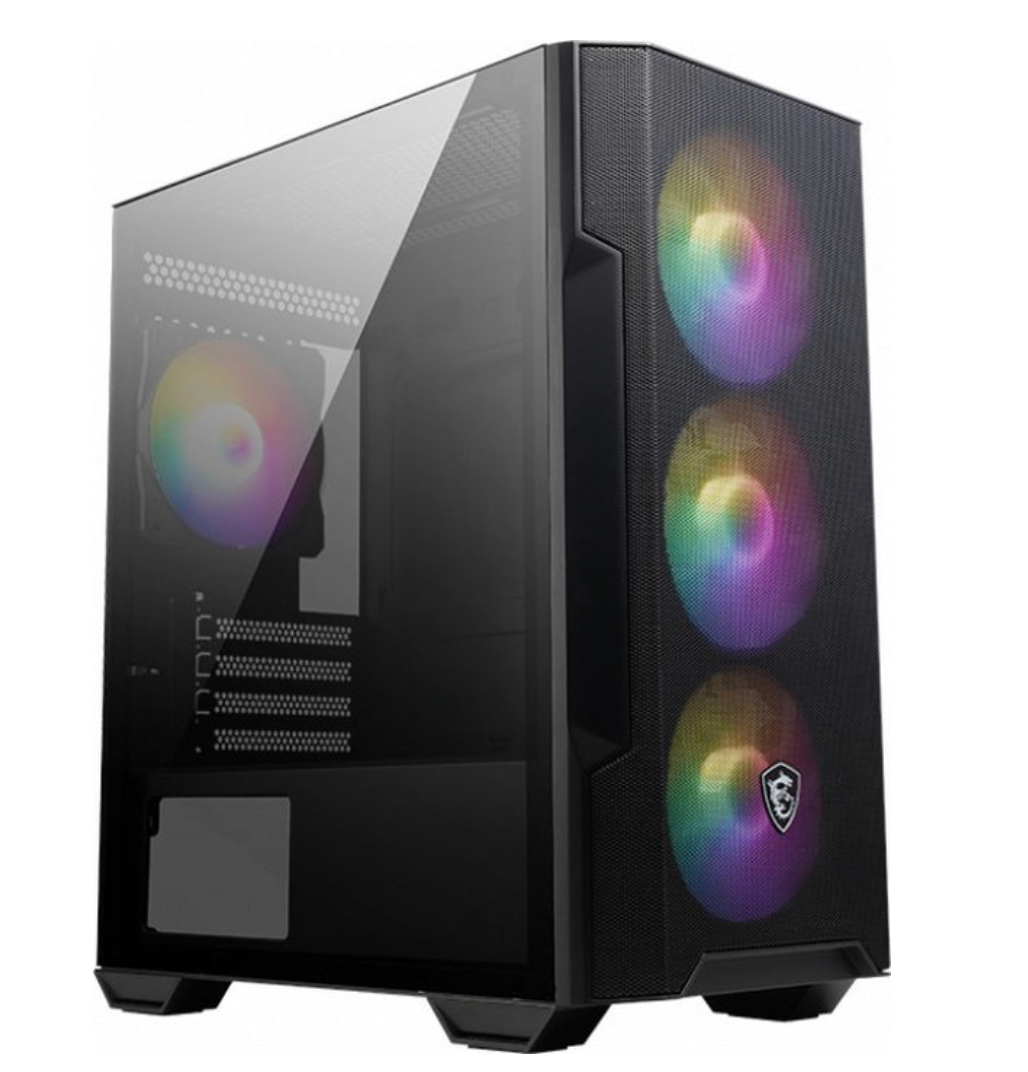 MSI MAG Forge M100R Midi Tower Zwart, Transparant