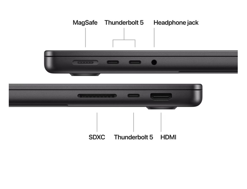 Apple MacBook Pro 14 inch (2024) M4 Pro (14 core CPU/20 core GPU) 48GB/1TB Spacezwart QWERTY