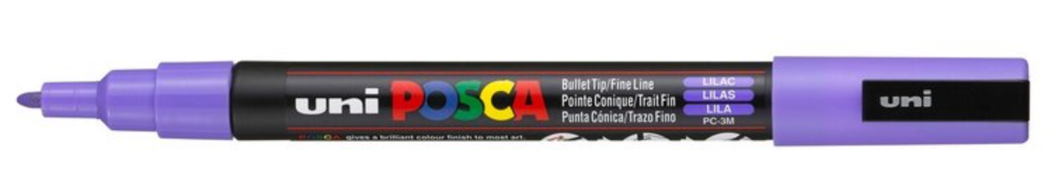 uni-ball Paint Marker op waterbasis Posca PC-3M lila