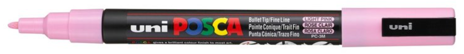 uni-ball Paint Marker op waterbasis Posca PC-3M lichtroze