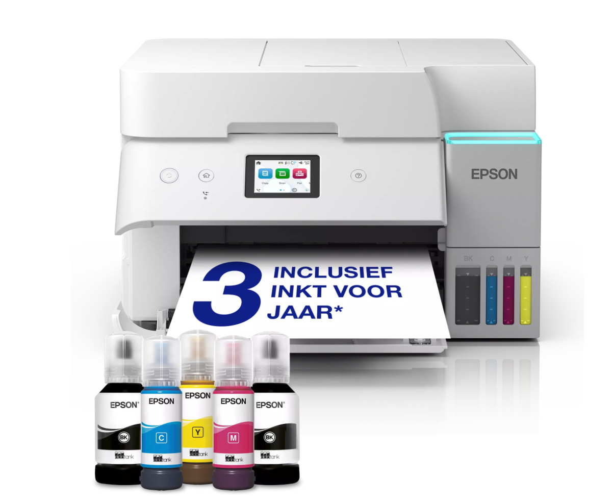 Epson EcoTank ET-4956 Inkjet A4 multifunctionele A4 Wi-Fi-printer met inkttank, inclusief tot wel 3 jaar aan inkt 