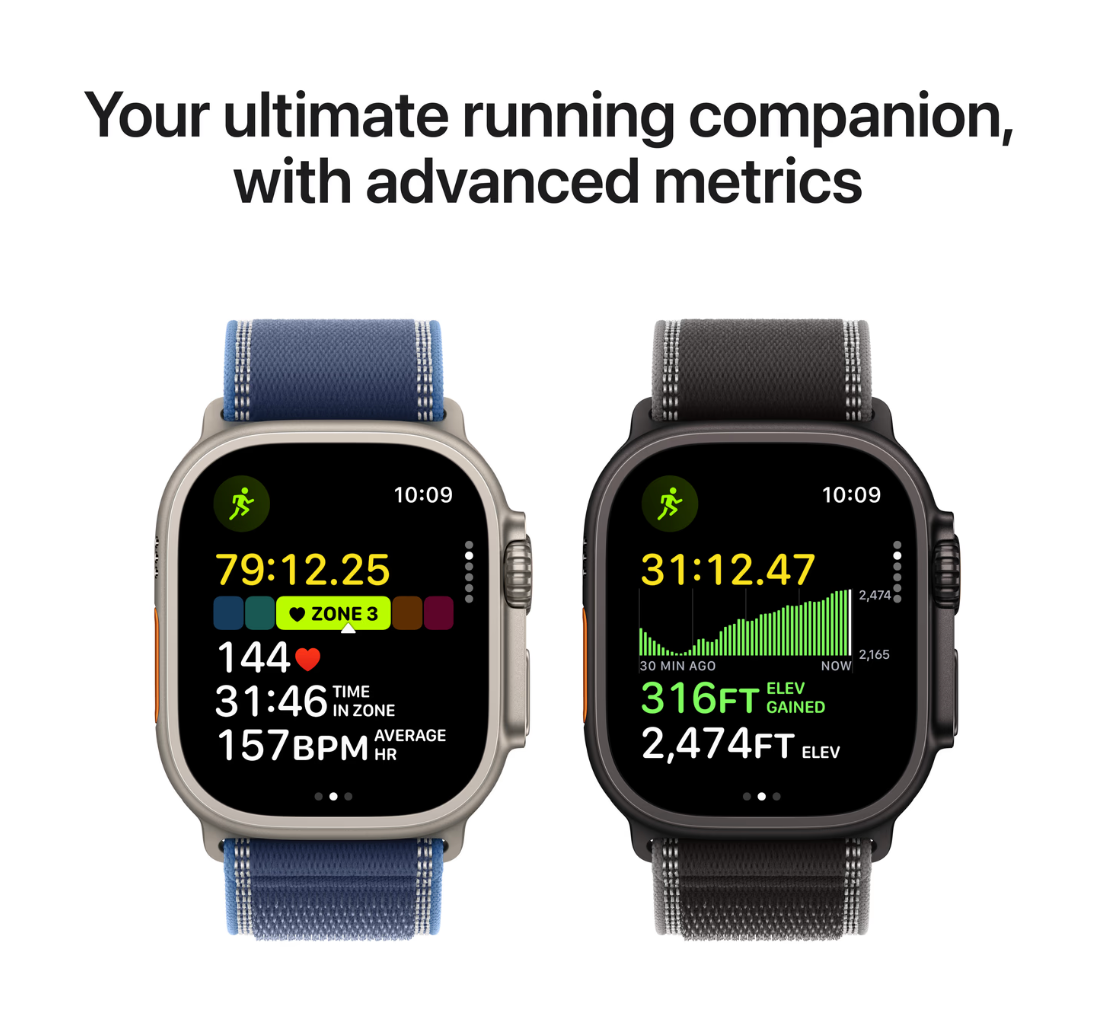 Apple Watch Ultra 3 Cellular 49mm Zwart Milanese Band S