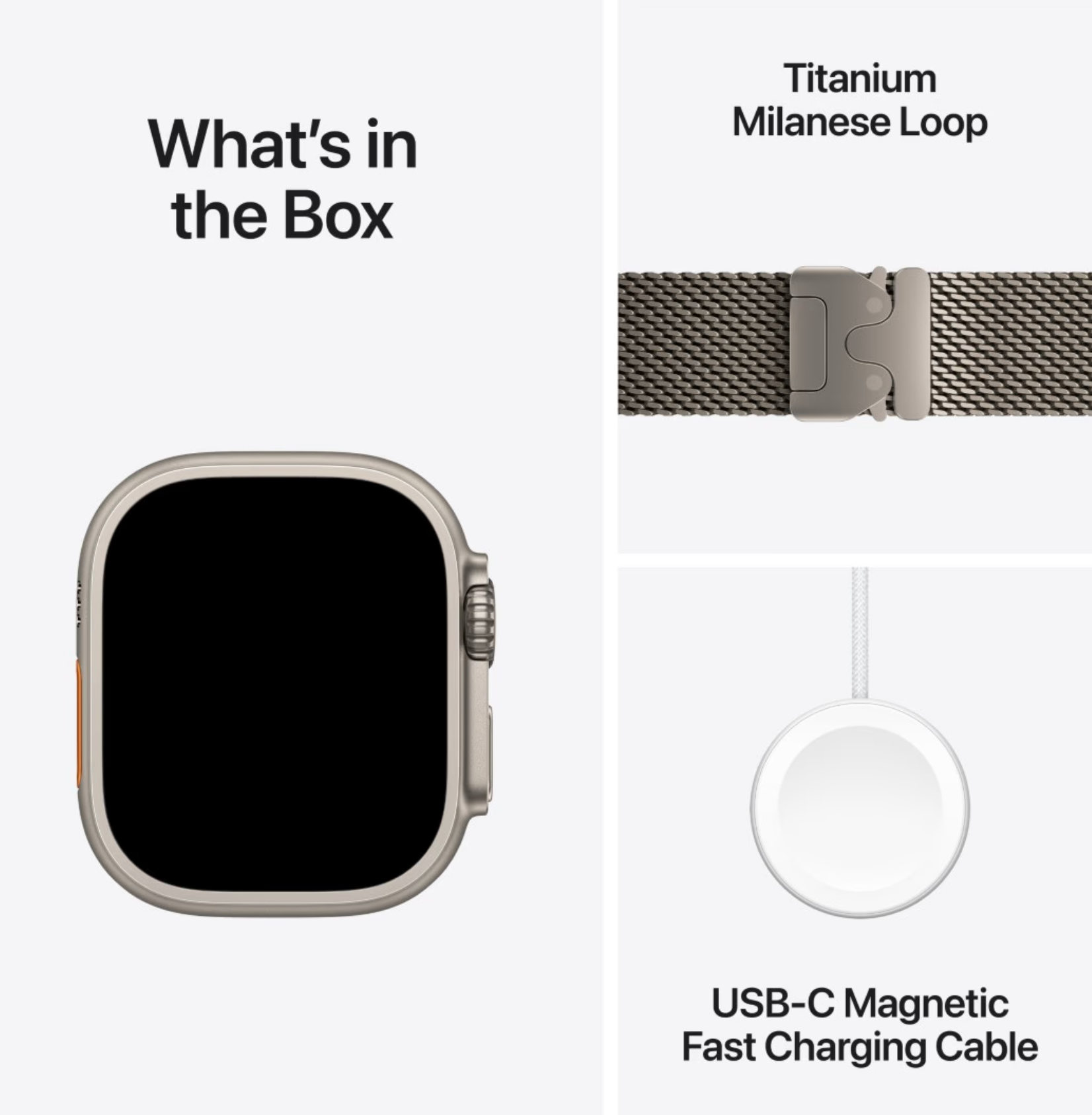 Apple Watch Ultra 2 4G 49mm Zilver Milanese Band S