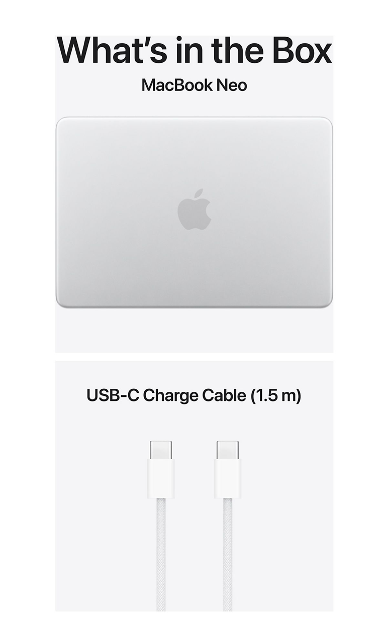 Apple MacBook Neo (2026)  13inch A18 Pro 8GB 512GB Touch ID Silver AZERTY