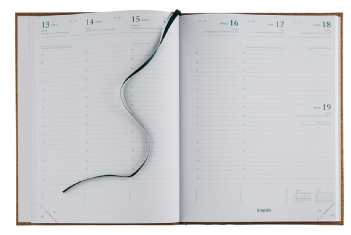 Brepols agenda Ecotiming, Kazar, assorti, 2026, boekgebonden