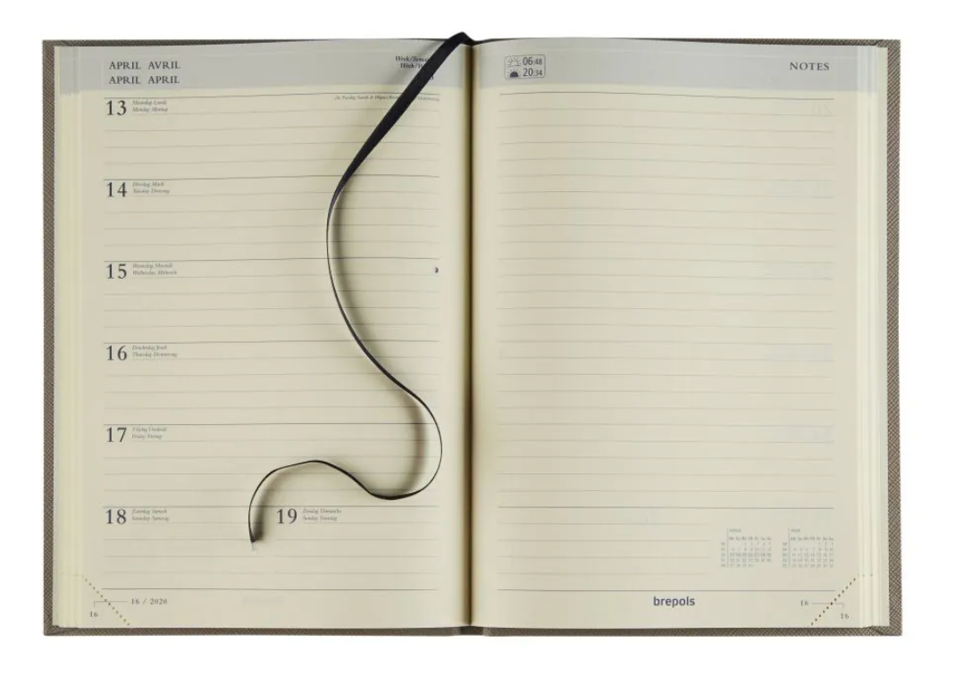 Brepols schoolagenda Weekly Notes Essenz, antraciet, 2025-2026