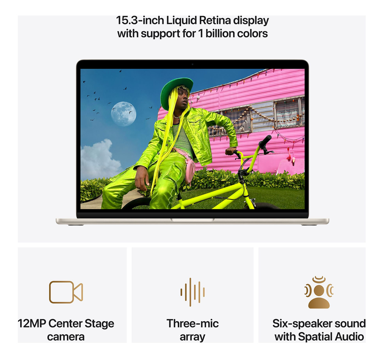 Apple MacBook Air (2026) 15inch M5 (10CPU/10GPU) 16GB 1TB Starlight QWERTY