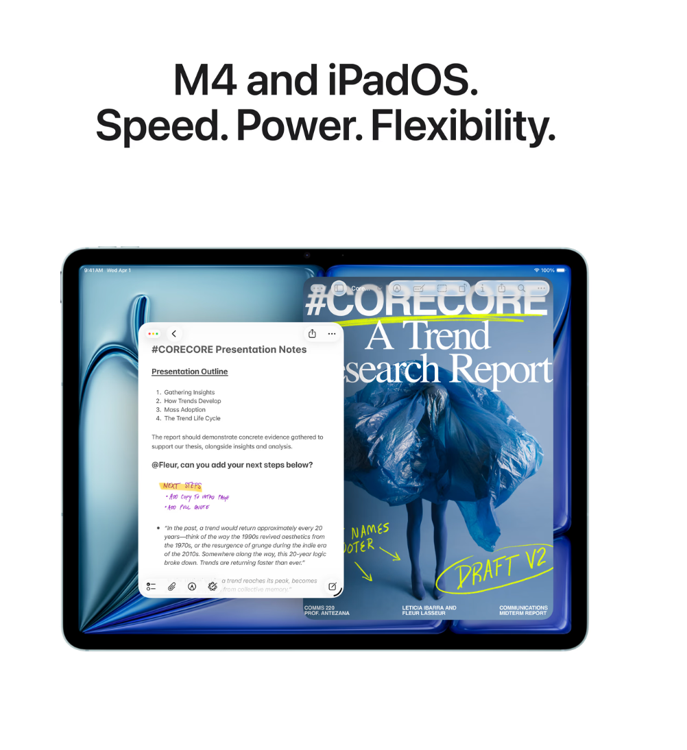 Apple iPad Air (2026) 11 inch 128GB Wifi + 5G Blauw