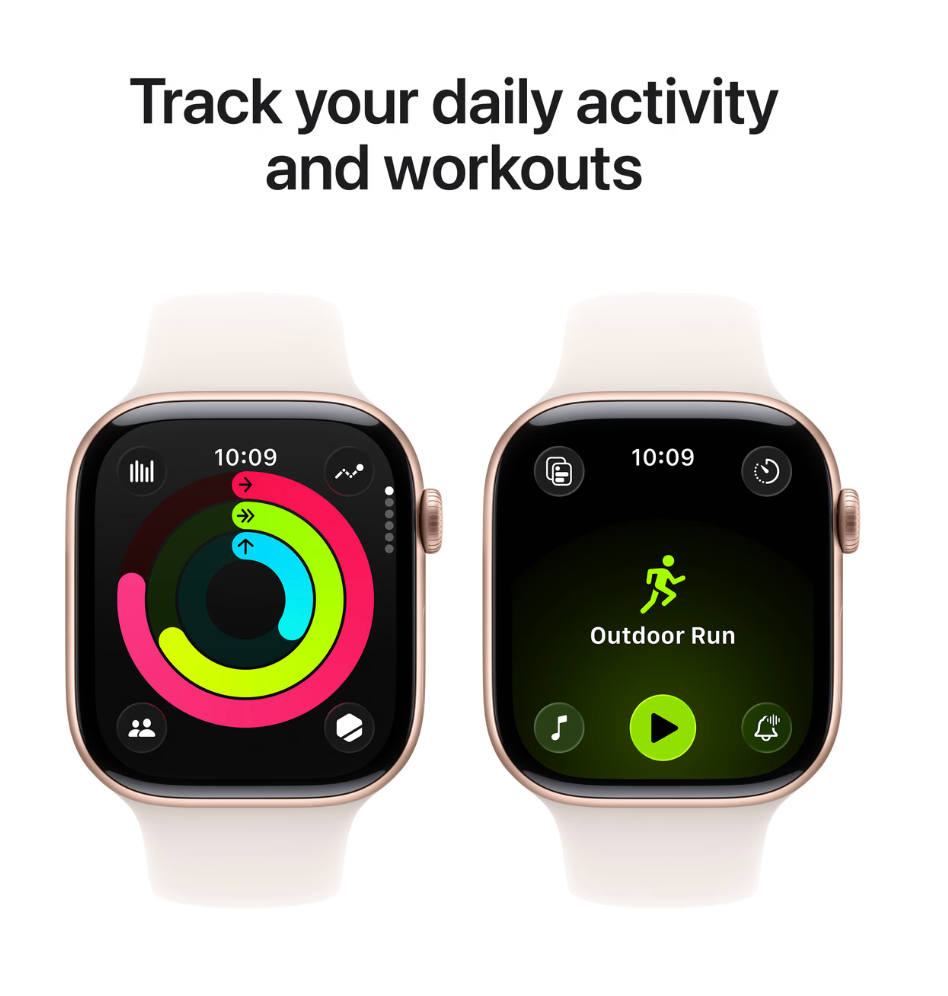 Apple Watch Series 11 46mm Roségoud Sportband S/M